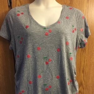 Cherry print novelty tee